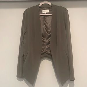 BCBG Army Green Angled Blazer in size L